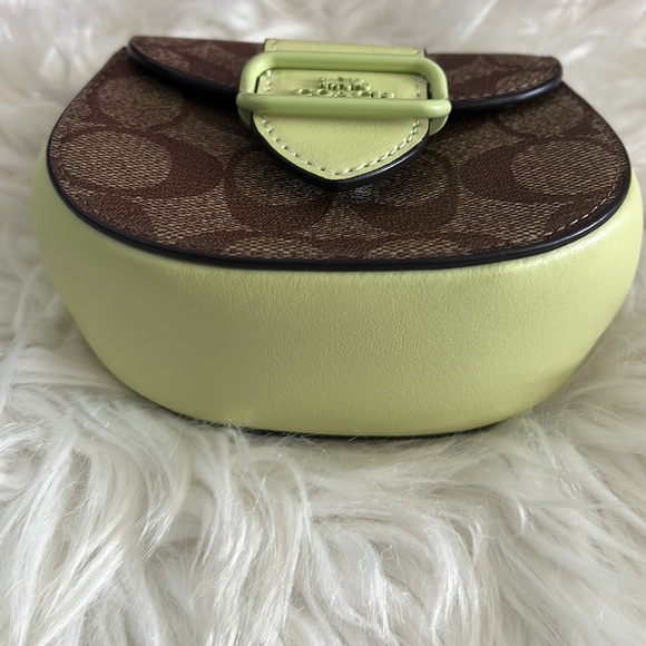 Coach Women's Outlet Morgan Card Case On A Chain In Signature Canvas - Picture 4 of 8